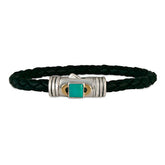 Black Braided Leather